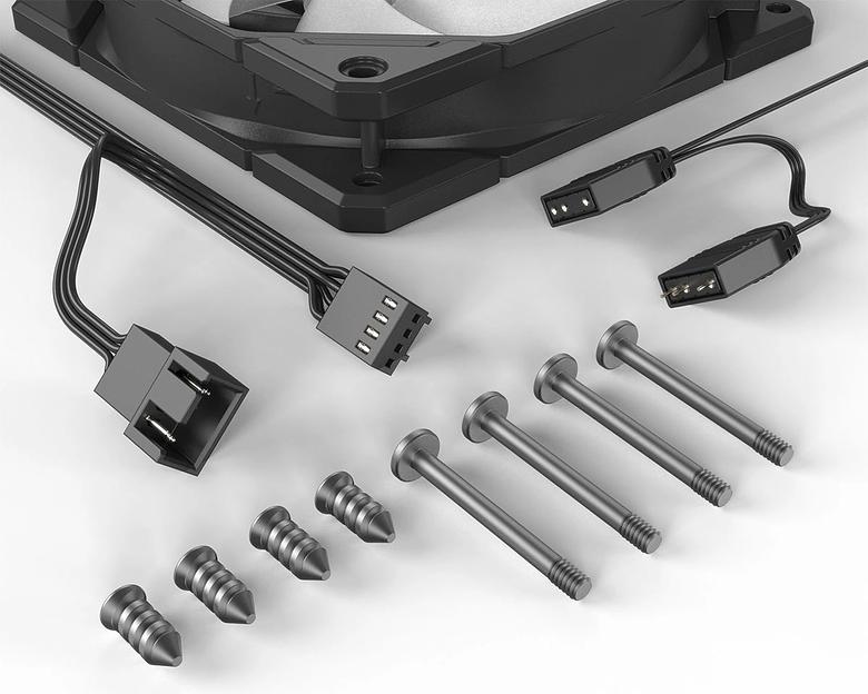 Вентилятор для корпуса ID-Cooling TF-12025 Pro ARGB 120х120x25 черный 4-pin + 3-pin 35.2дБ (TF-12025-PRO ARGB) Ret фото 6