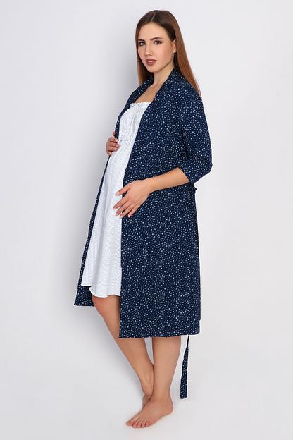 Комплект Style Magro для беременных и кормящих мам «Забота», тёмно-синий (голубые звезды), опт фото 3