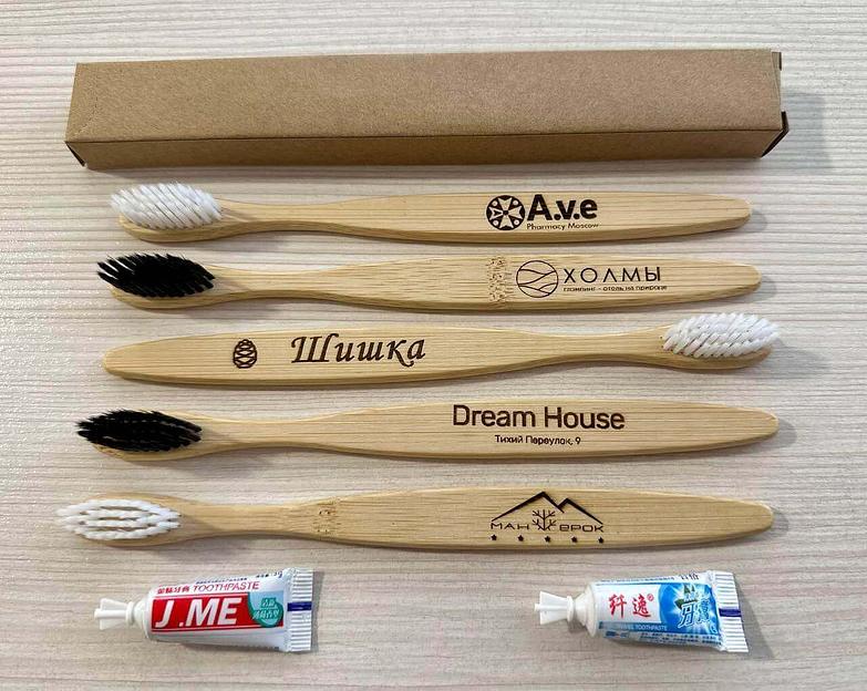 Бамбуковая зубная щетка фото 3