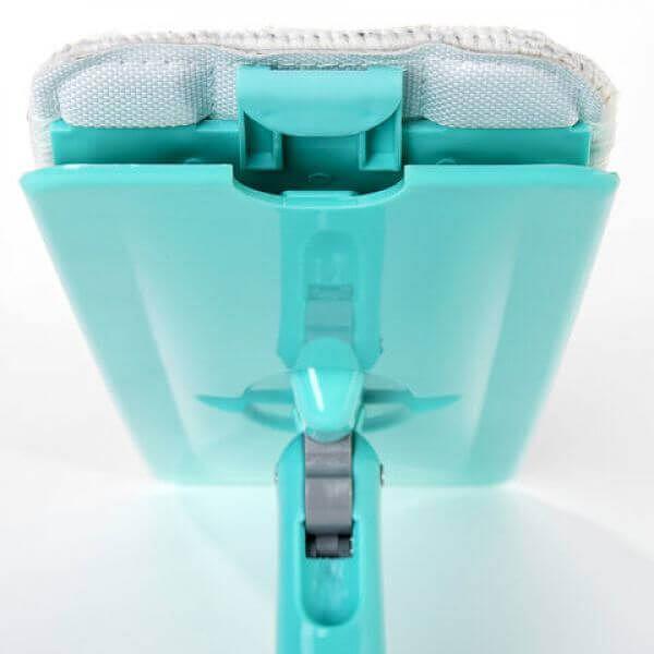 Швабра с отжимом и двухкамерным ведром, 7 л, 3 насадки МОП, набор для уборки LAIMA COMPACT MOP, 607389 фото 3