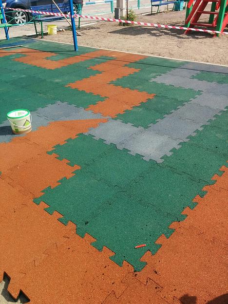 Плитка «Конструктор» резиновая 500×500×40 мм фото 5