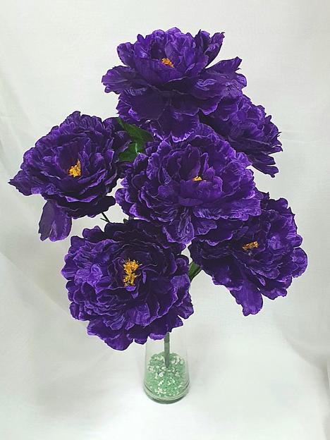 Искусственные цветы - букет «Пион вихрь» ОПТ фото 3