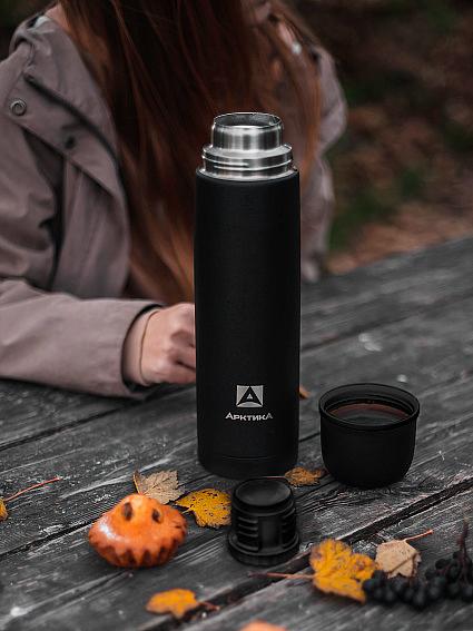 Термос для напитков Арктика 102-1000 1л. черный (102-1000/BKT) фото 2