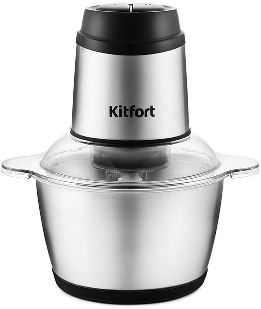 Измельчитель электрический Kitfort КТ-3025 2л. 250Вт серебристый фото 1
