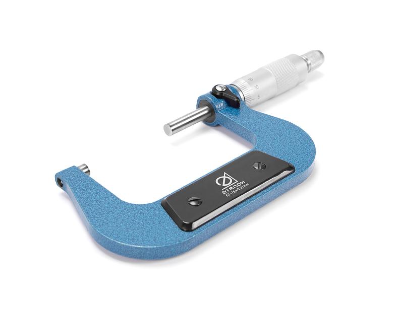 Микрометр гладкий МК- 75 0,01 кл.т.1 Эталон с поверкой фото 6