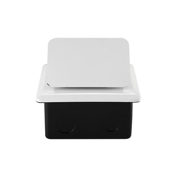 Встраиваемая выдвижная розетка в столешницу 2EU белая фото 5