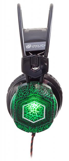 Наушники с микрофоном Оклик HS-L500G TOXIC черный 2.2м мониторные оголовье (HS-L500G) фото 4