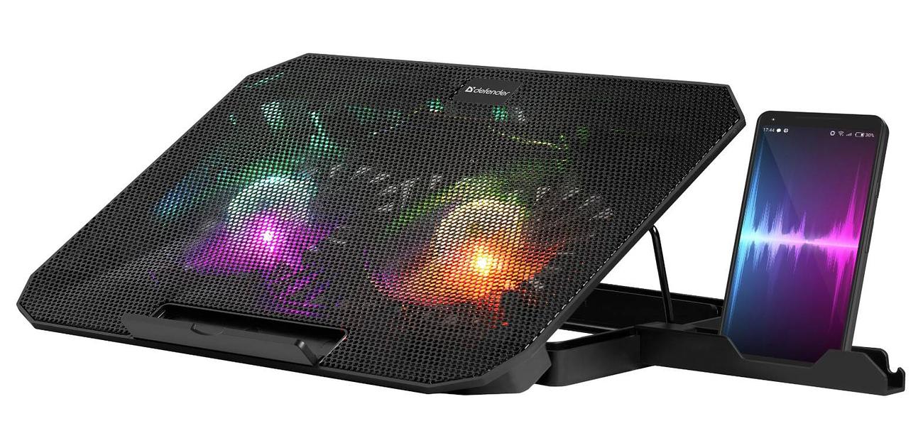 Defender Подставка для ноутбука NS-510 15.6", 2 вентилятора, цветная. фото 1