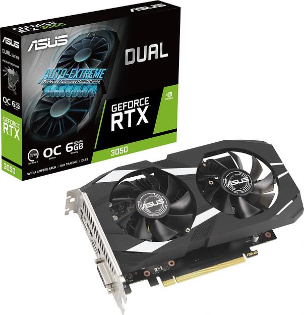 Видеокарта ASUS DUAL-RTX3050-O6G//RTX3050,DVI,HDMI,DP,6G,D6; 90YV0K60-M0NA00 (DUAL-RTX3050-O6G) фото 10