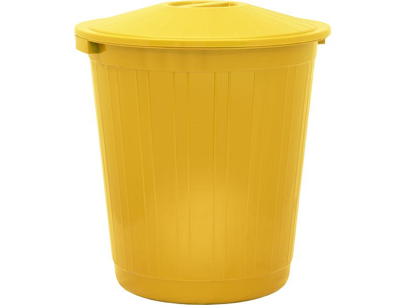 Бак с крышкой (80 л) желтый фото 1