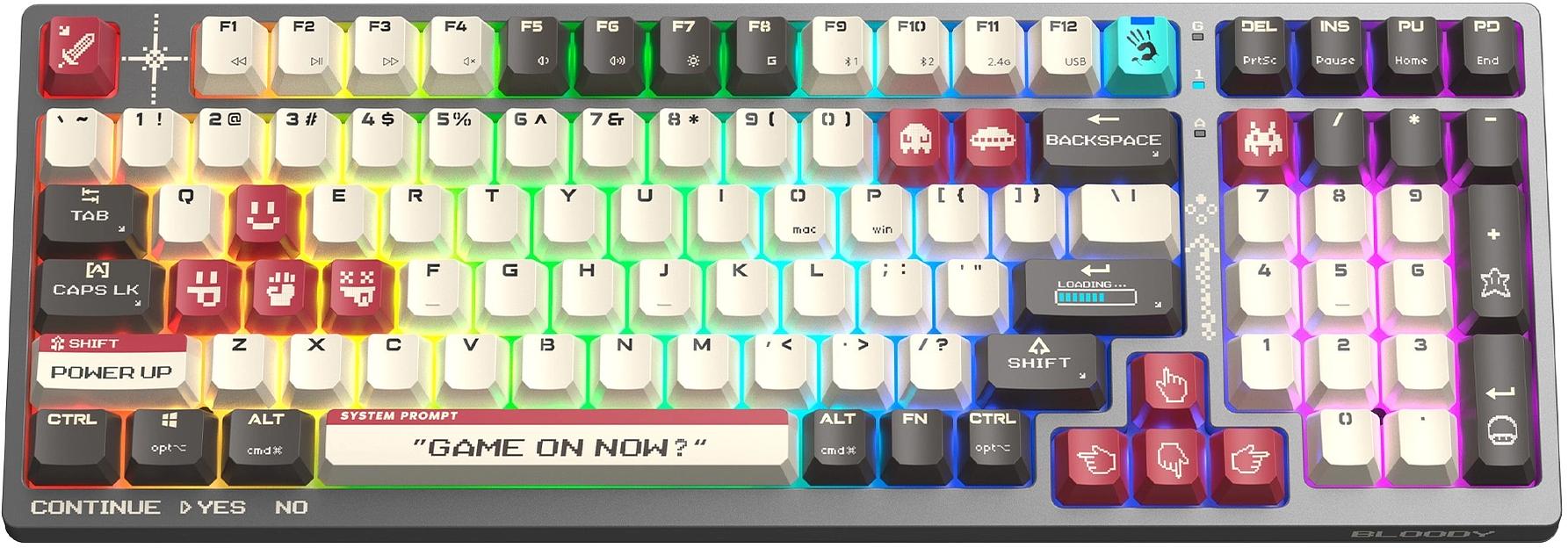 Клавиатура A4Tech Bloody WS98 Pixels Red механическая темно-серый USB for gamer LED (WS98) фото 7