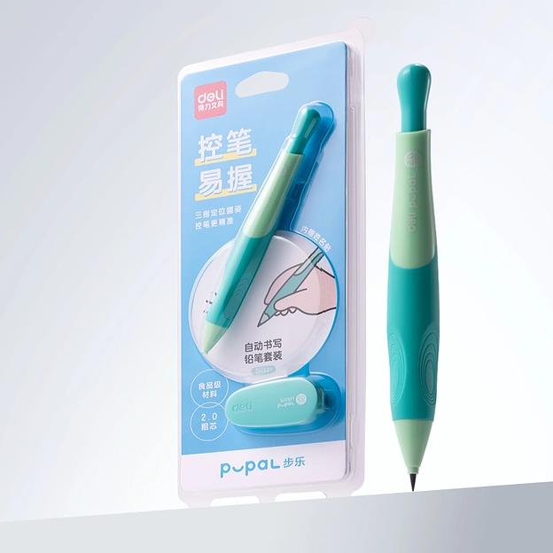 Карандаш мех. Deli SH321green Pupal 2.0мм зеленый блистер фото 2