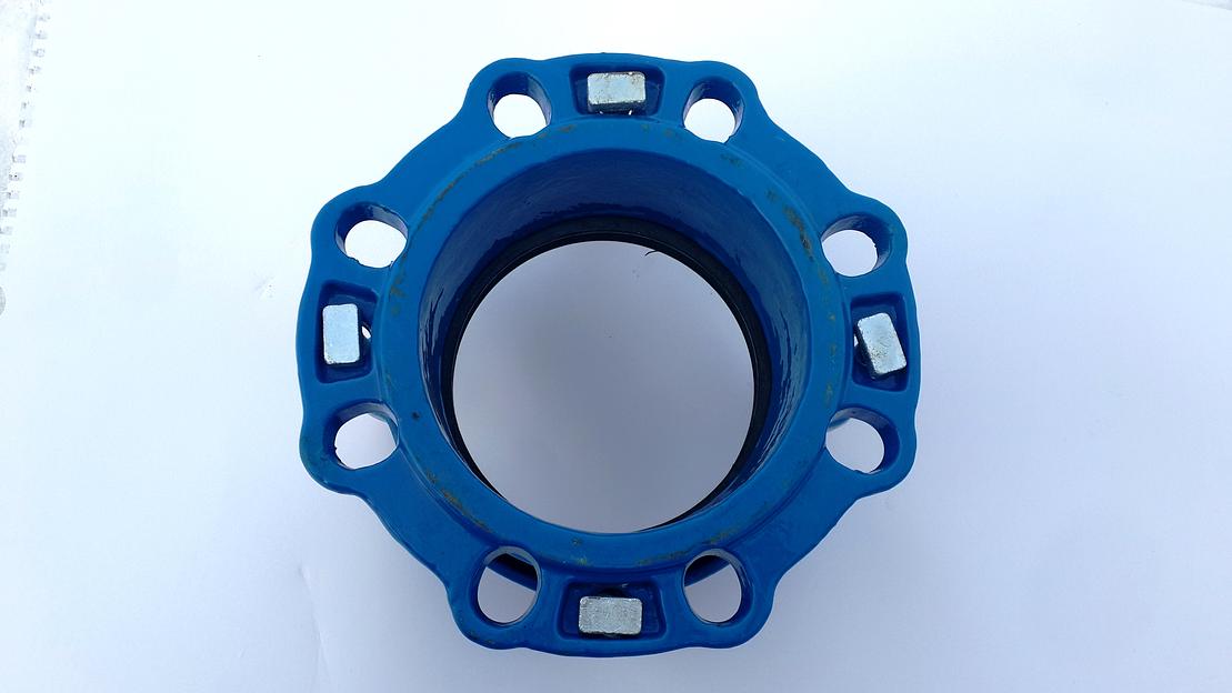 Обжимной фланец Ду 100 для чугунных, стальных труб (108-128) фото 2