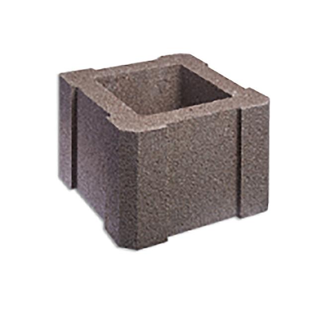 Блок столбовой, коричневый (320*190*320мм) фото 1