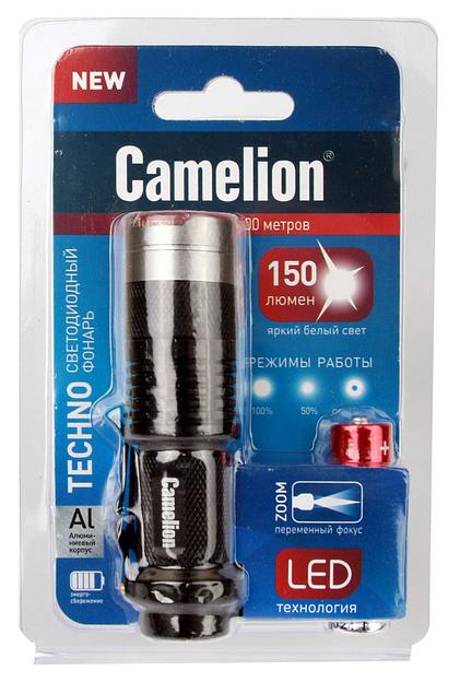 Фонарь ручной Camelion LED5135 черный 3Вт лам.:светодиод. AAx1 (12915) фото 8