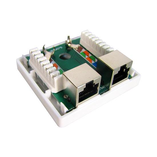 Розетка Настенная телекоммуникационная 2 Модуля SHIP A185-2 A185-2 фото 2