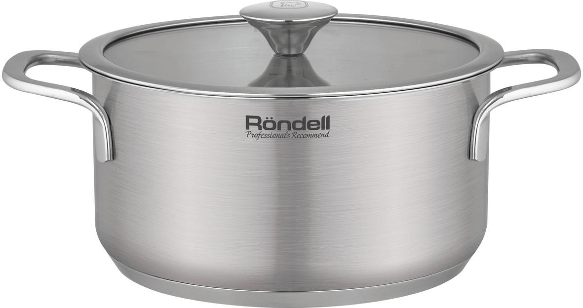 Кастрюля Rondell Modern RDS-1746, 2л, 18см, с крышкой, стальной фото 1
