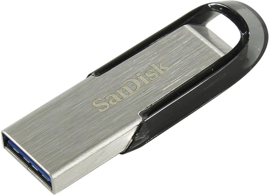 Флеш Диск Sandisk 256Gb Cruzer Ultra Flair SDCZ73-256G-G46 USB3.0 серебристый/черный фото 1