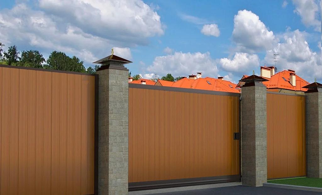 Уличные откатные ворота Дорхан ОПТ фото 1