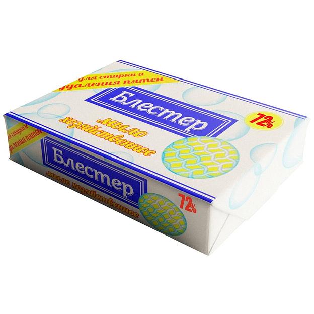 Гомельский жировой комбинат мыло хоз блестер 72% для стирки и удаления пятен 140г фото 1