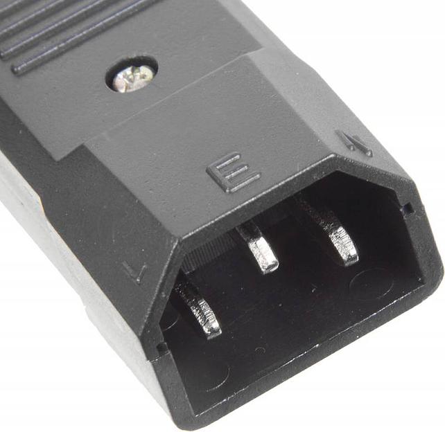 Вилка Lanmaster LAN-IEC-320-C14 IEC 60320 C14 10A 250V black фото 4