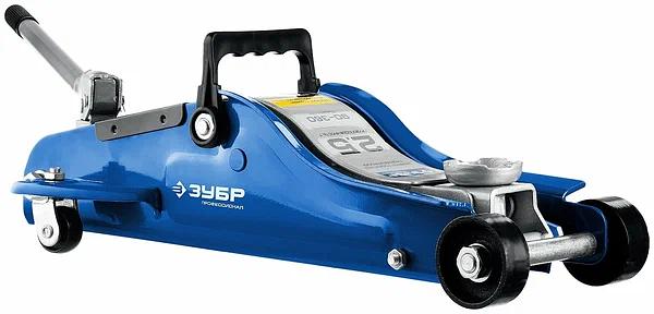 Домкрат Зубр «43057-2.5-К» Т65 гидравлический подкатной в кейсе ОПТ фото 3