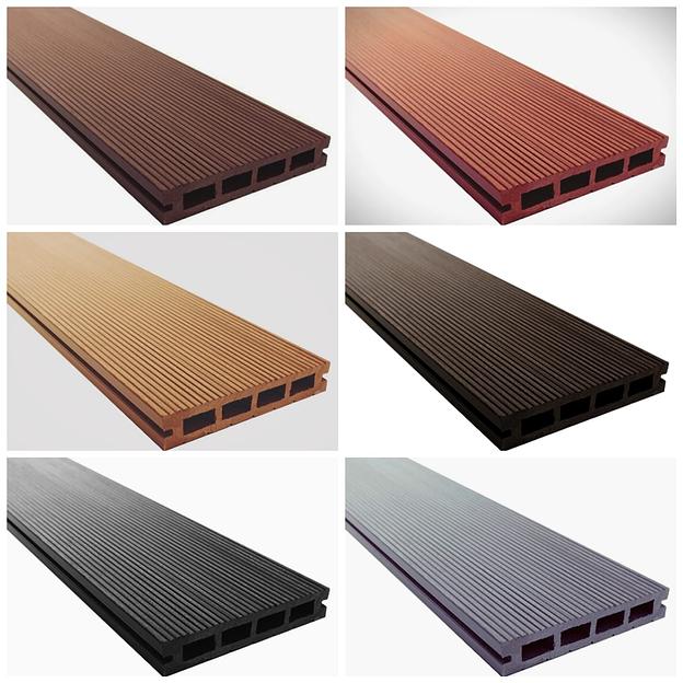 Террасная доска ДПК, цвет Венге, усиленный профиль, вельвет с брашировкой фото 2