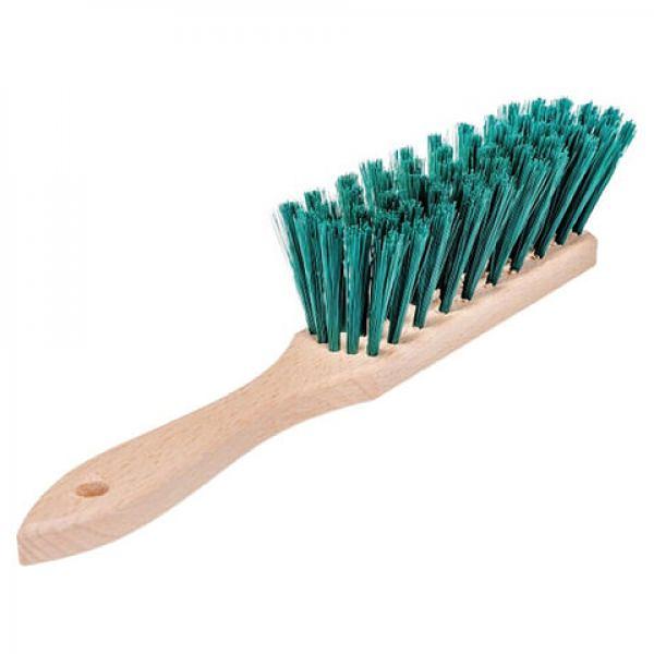 Щетка-сметка для уборки, ручка 18 см, длина щетины 6 см, ширина 4 см, деревянная, YORK, 604576 фото 2