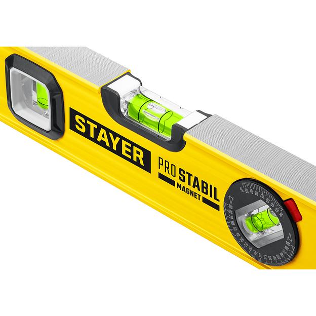 STAYER PRO STABIL, 800 мм, усиленный профиль, магнитный уровень с поворотным глазком, Professional (3480-080) фото 7
