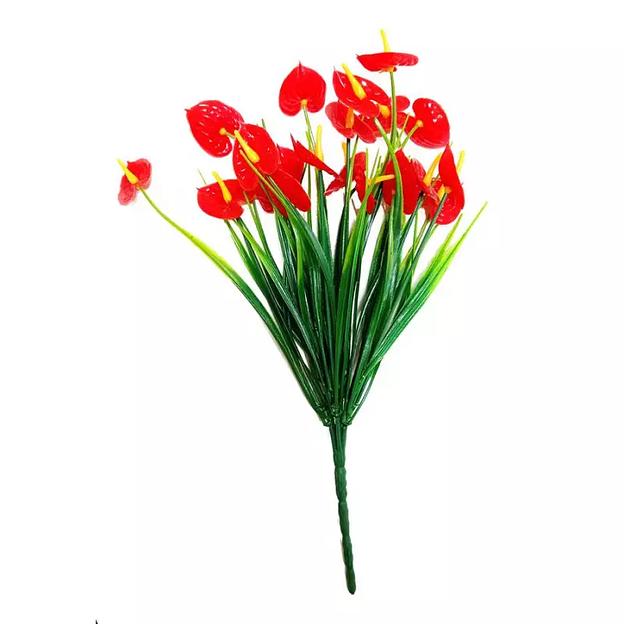 Букет антуриума (калла) пластмассовый 7 веток 32см фото 1