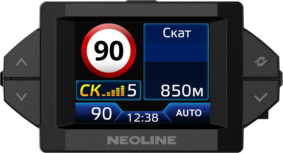 Видеорегистратор с радар-детектором Neoline X-Cop citysmart GPS ГЛОНАСС черный фото 2