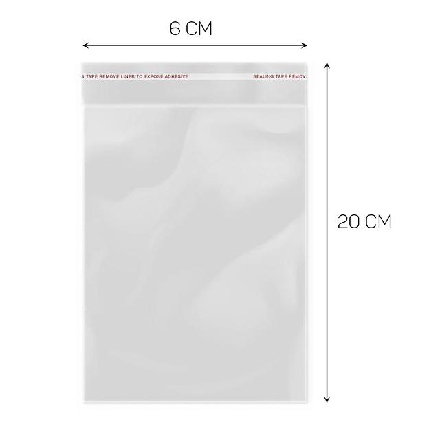 Пакет БОПП с клеевым краем 6*20см - 500 шт фото 1