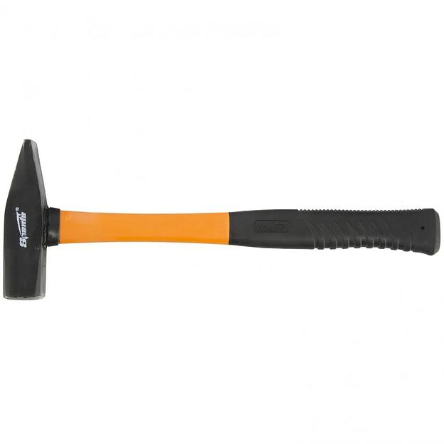 Молоток слесарный, 600 г, фибергласовая обрезиненная рукоятка фото 1