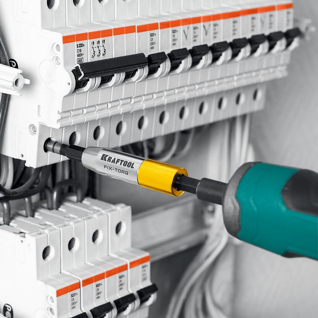 KRAFTOOL FIX-TORQ 2.0 Нм динамометрический адаптер для бит (64035-2.0) фото 3