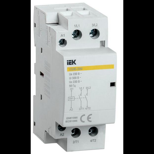 Контактор модульный КМ40-20М AC IEK MKK11-40-20 фото 1