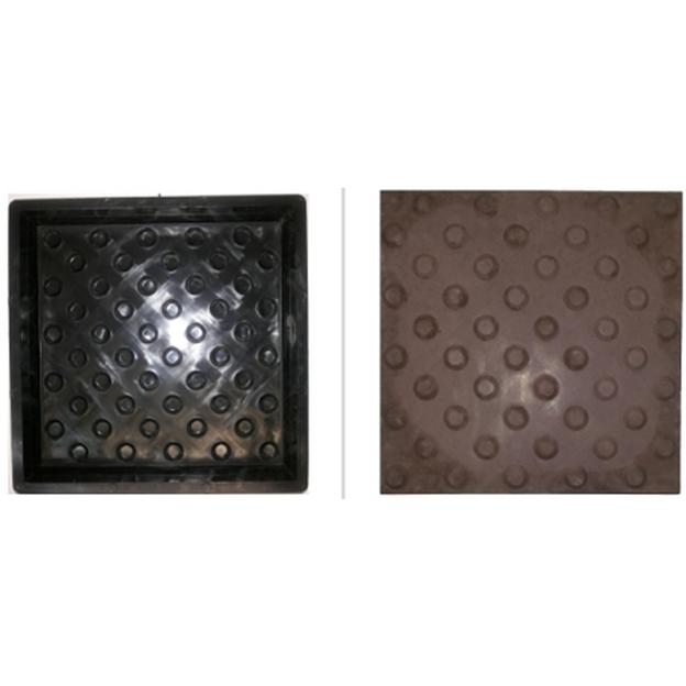 Форма для тротуарной тактильной плитки «Конусообразные рифы» 300х300х50 мм фото 1