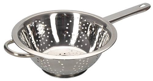Дуршлаг d=240 мм. 3,5 л. h=112 мм. нерж. с длинной ручкой /1/36/ фото 1
