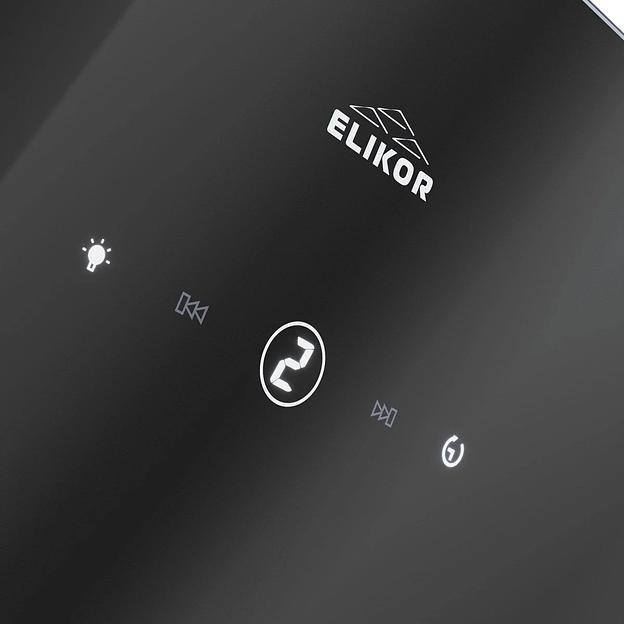 Вытяжка встраиваемая Elikor Rise BK60 черный управление: сенсорное (1 мотор) фото 8