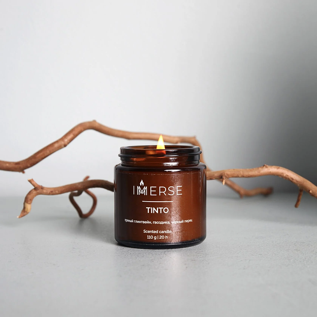 Ароматическая свеча Immerse «Tinto» 110 мл ОПТ фото 2