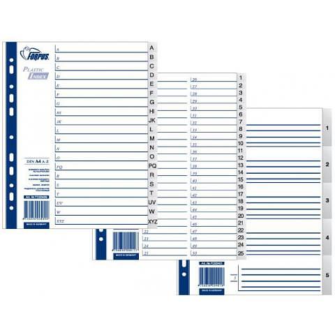 Разделители пластиковые А4, Jan.-Dec. (maxi), Forpus фото 1