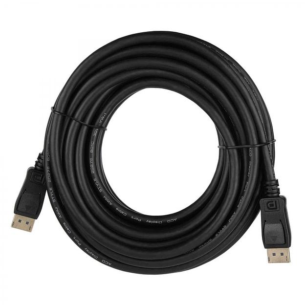 Кабель ACD Кабель ACD-DDPM4-10M |ACD-DDPM4-10M| DisplayPort 1.4, Golden Plated, 20m/20m, Черный, 10м (742446) фото 1
