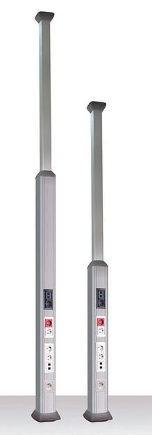 Колонна алюминиевая, 2.7 - 4.2м, цвет белый фото 1