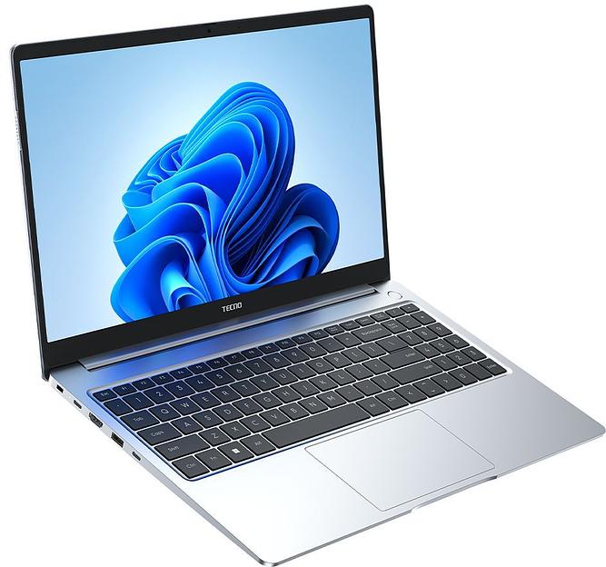 Ноутбук Tecno MegaBook T1 Ryzen 5 5560U 16Gb SSD512Gb AMD Radeon 15.6" IPS FHD (1920x1080) Windows 11 Home 64 silver WiFi BT Cam 6060mAh (71003300137) фото 4