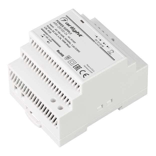 Блок питания ARV-DR100-24 (24V, 4.2A, 100W) (ARL, IP20 DIN-рейка) фото 1