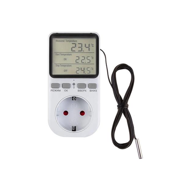 Rexant (51-0800) Терморегулятор цифровой 16А-01 в розетку, белый фото 1