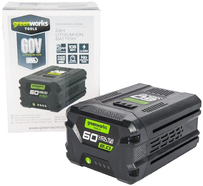Батарея аккумуляторная Greenworks G60B2 60В 2Ач Li-Ion (2918307) фото 5