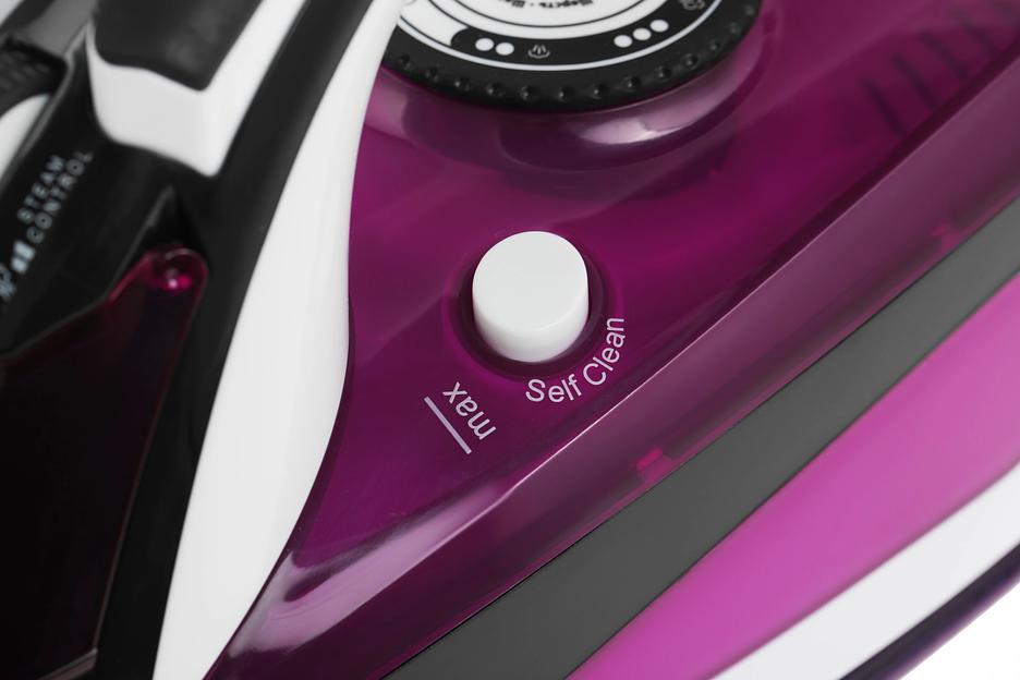Утюг Centek CT-2344 VIOLET 2400Вт, керамическая подошва, мощный паровой удар, самоочистка, 330мл фото 7