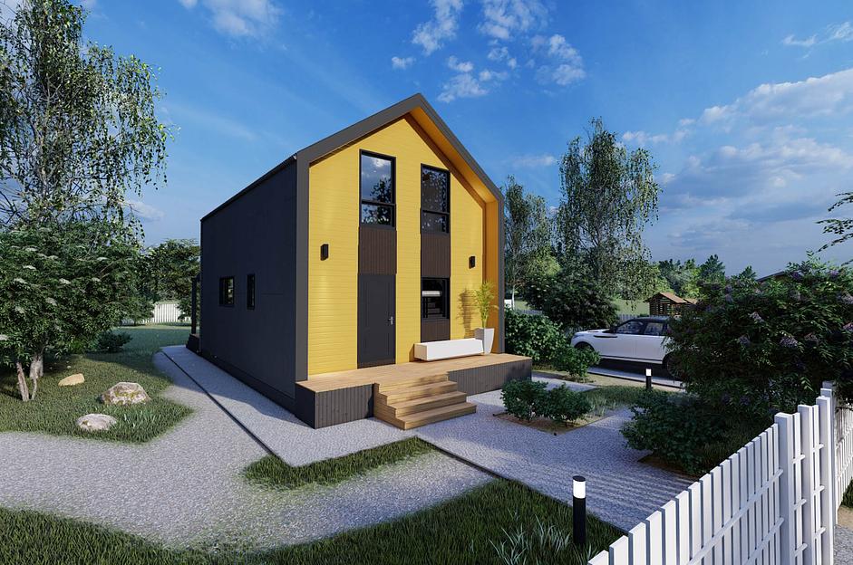 Проект дома «Барнхаус 7» white box фото 1