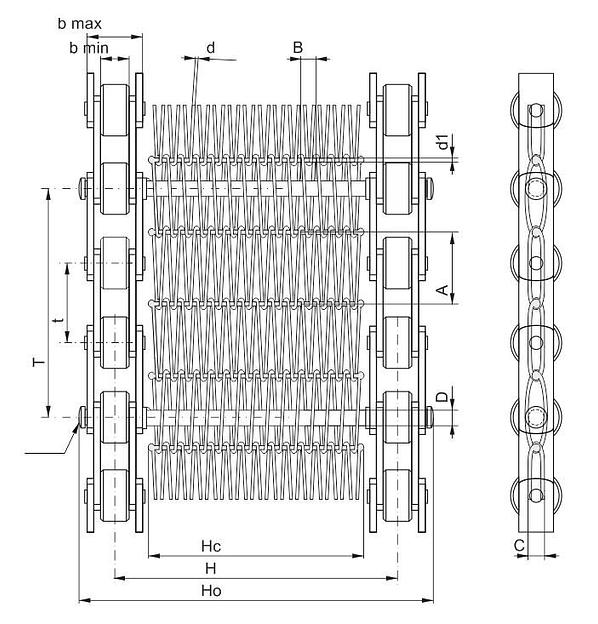 Сетка для печи на цепях сборная одинарная. 7.2. фото 2