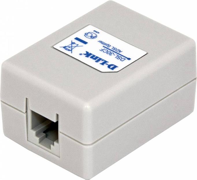 Сплиттер DialUp D-Link DSL-30CF/RS RJ-11 Annex A/L/M белый фото 3